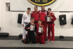The new 1st and 2nd Dan students with the Master himself, Sensei Sean Doyland