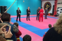First ever grading, a Red Belt.  Very proud moment